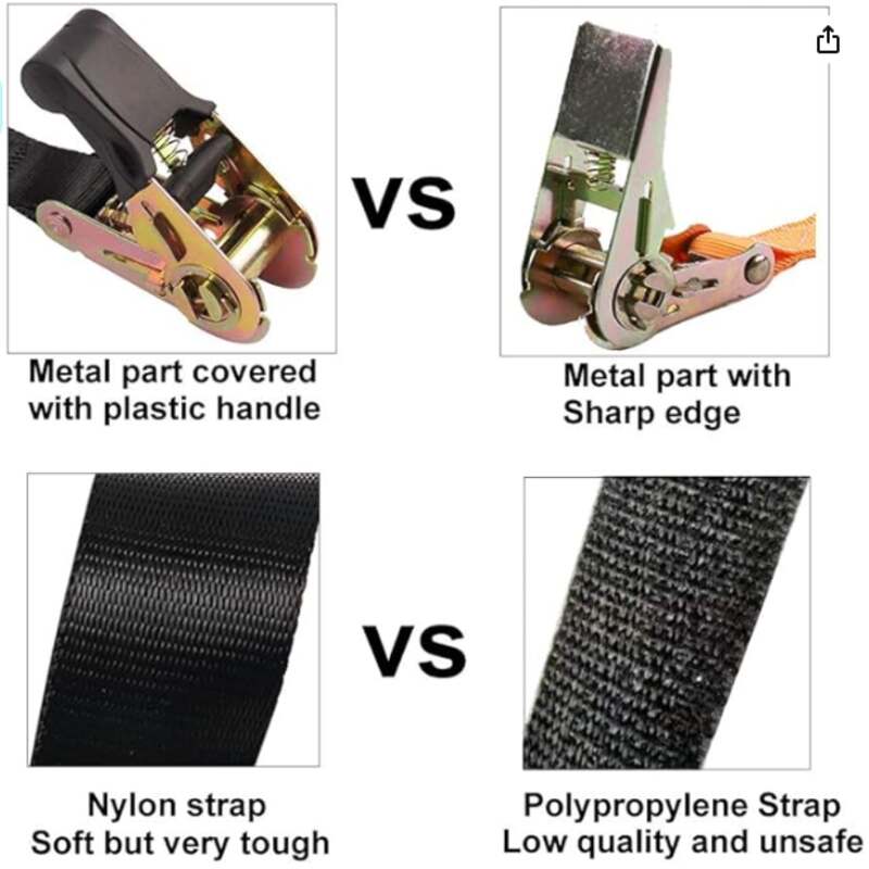 (30% di sconto) Cinghie a cricchetto in nylon superiore