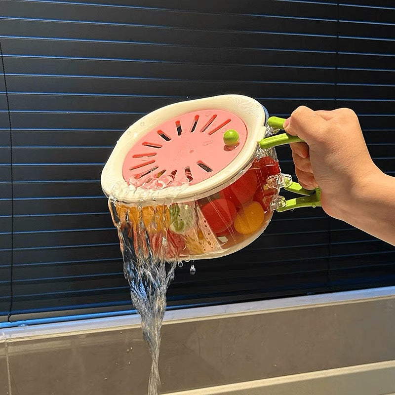(30% DI SCONTO) Cestino 2IN1 per Frutta – Drenaggio Rapido e Massima Comodità!