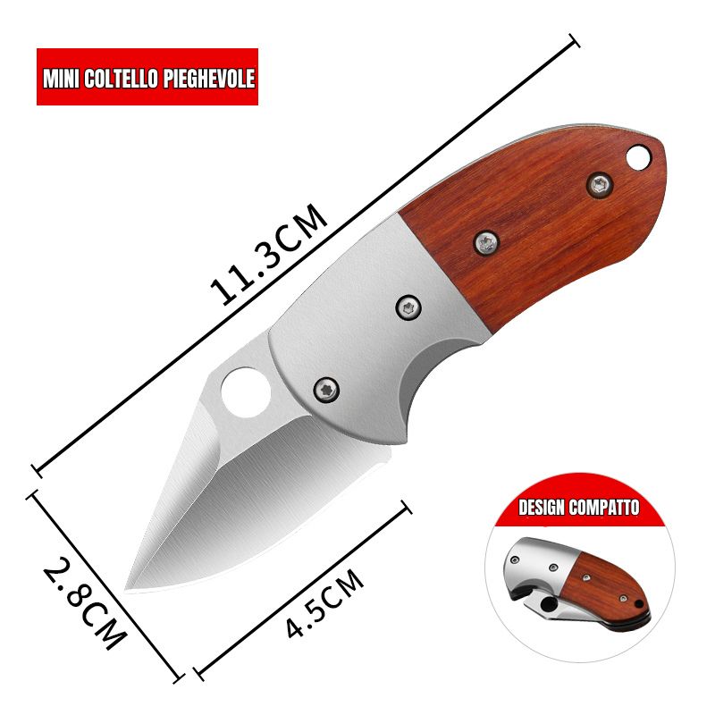 (AFFARE CALDO) Mini coltello pieghevole, comodo da trasportare ovunque