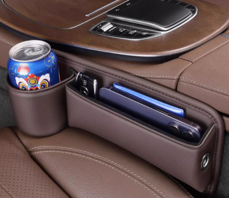 (30% di sconto) Organizer universale per spazi vuoti per seggiolino auto in pelle PU