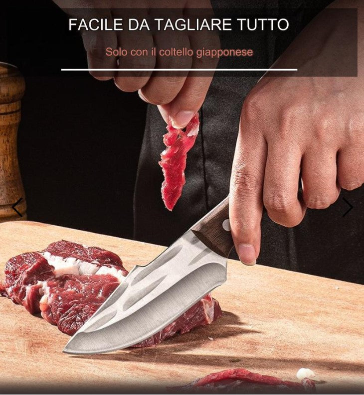 (30% DI SCONTO) COLTELLO MONGOLO 3 STRATI ANTIRUGGINE, ANTISCHEGGIATURA
