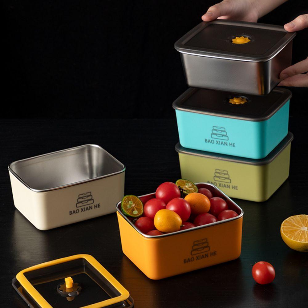 (sconto 30%) (Sconto 30%) Il Contenitore Per Alimenti Antibatterico In Acciaio Inossidabile A Doppio Strato Mantiene Il Calore E Resiste Al Calore.