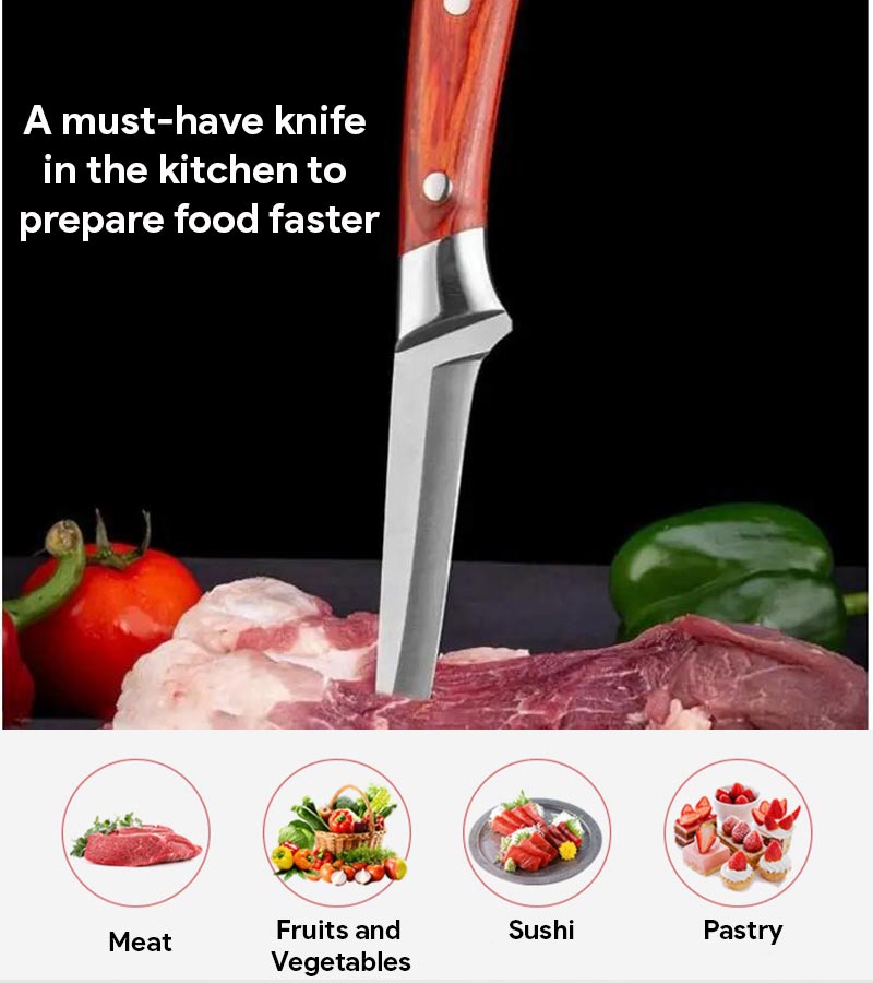 (SCONTO DEL 30%) Coltello speciale per disosso in acciaio inossidabile affilato di alta qualità