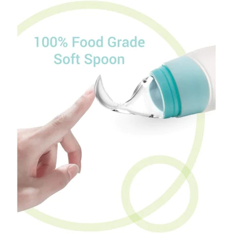 (30% di sconto) Biberon in silicone con cucchiaio