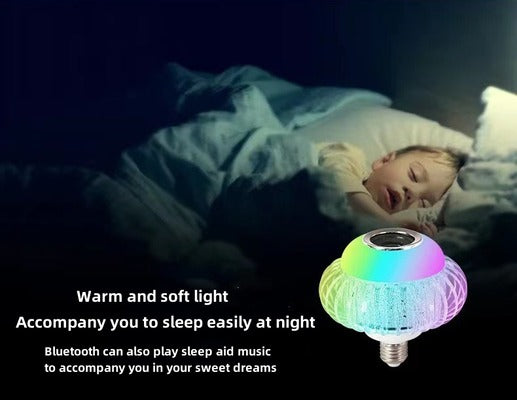 (30% DI SCONTO) Lampada LED Cambiacolore con Bluetooth e Altoparlante – Crea un'Atmosfera Magica