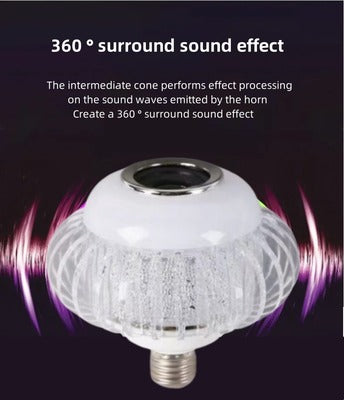 (30% DI SCONTO) Lampada LED Cambiacolore con Bluetooth e Altoparlante – Crea un'Atmosfera Magica