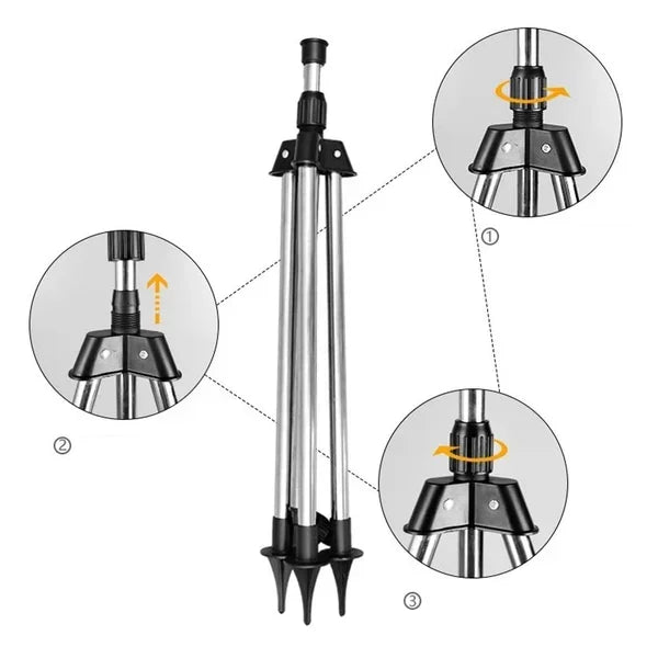 (SPEDIZIONE GRATUITA) Set Di Irrigatori Automatici Rotanti A 360° Con 3 Piedi Da Infilare Nel Terreno.