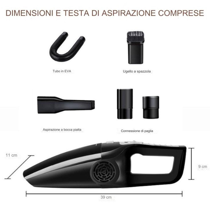 (30% DI SCONTO) Aspirapolvere portatile per auto