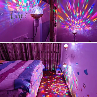 (30% DI SCONTO) Lampada LED Laser Rotante a Cristallo con 7 Colori – Decorazione per Bar, Karaoke e Palcoscenico