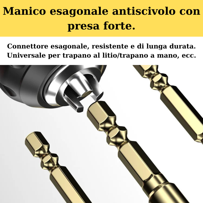 (Spedizione gratuita) Set Di 4 Punte Multifunzione Per Forare Marmo