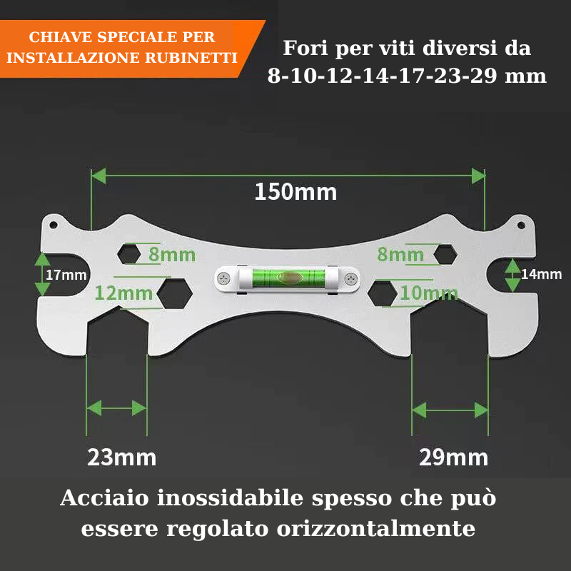 (30% DI SCONTO%) Chiave multifunzione per la riparazione dei tubi dell'acqua.
