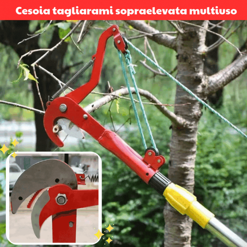 (30% DI SCONTO) Forbici da potatura ad alta efficienza in acciaio al carbonio Denosuke Giappone