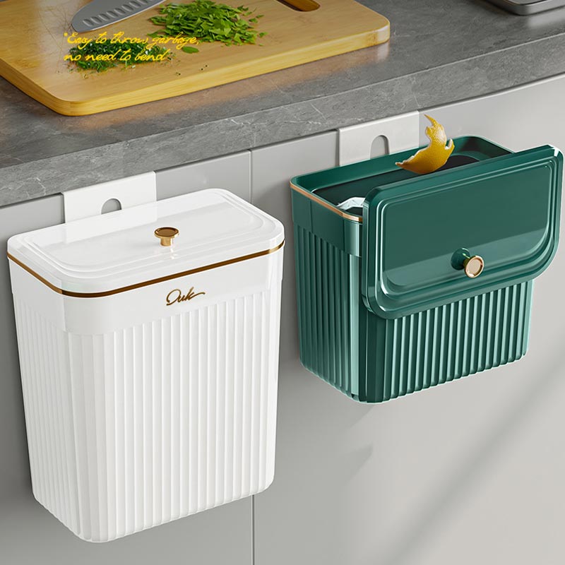 (30% DI SCONTO%) Pattumiera da Parete con Coperchio Ribaltabile