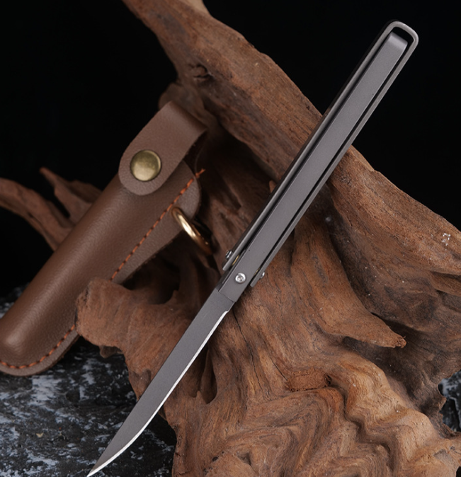 (30% di sconto) Mini coltello pieghevole compatto in acciaio inossidabile
