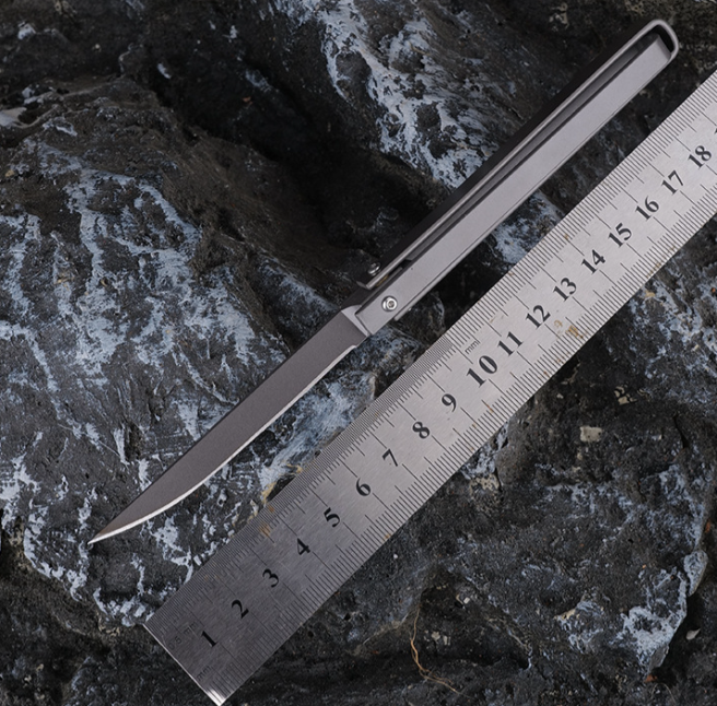 (30% di sconto) Mini coltello pieghevole compatto in acciaio inossidabile