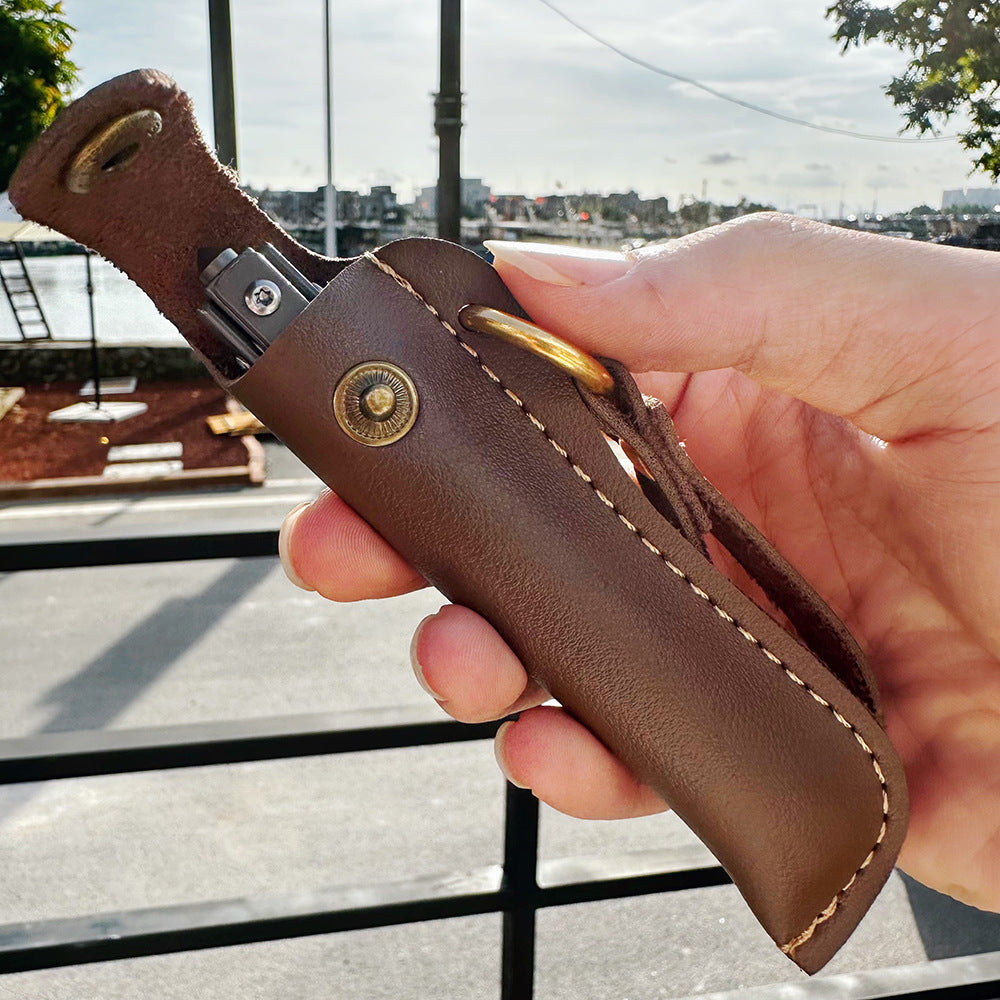 (30% di sconto) Mini coltello pieghevole compatto in acciaio inossidabile
