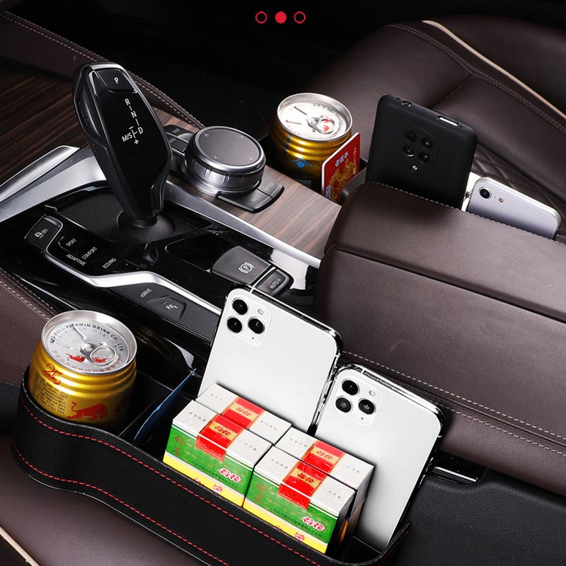 (🎁SUPER OFFERTA) Organizer di Lusso per Fessura Sedile – Con 4 Ganci Inclusi