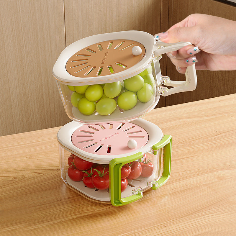 (30% DI SCONTO) Cestino 2IN1 per Frutta – Drenaggio Rapido e Massima Comodità!