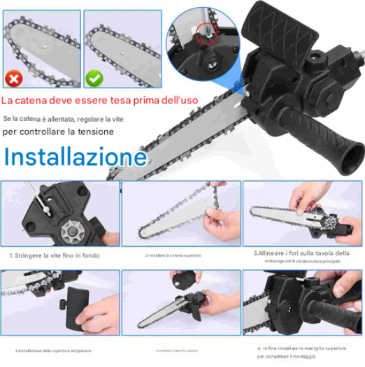 (OFERTA CALIENTE) Testa di conversione per motosega elettrica portatile