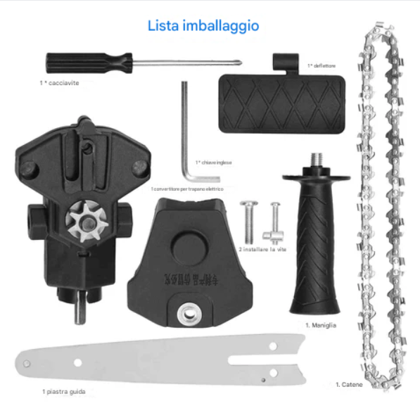 (OFERTA CALIENTE) Testa di conversione per motosega elettrica portatile