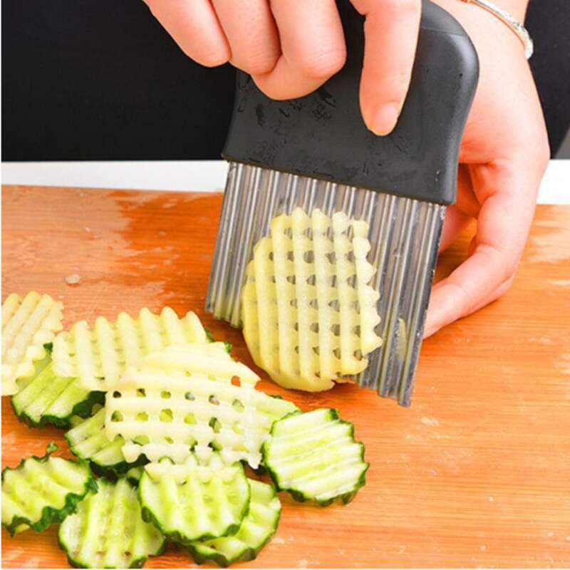 (30% di sconto) Taglierina ondulata in acciaio inossidabile