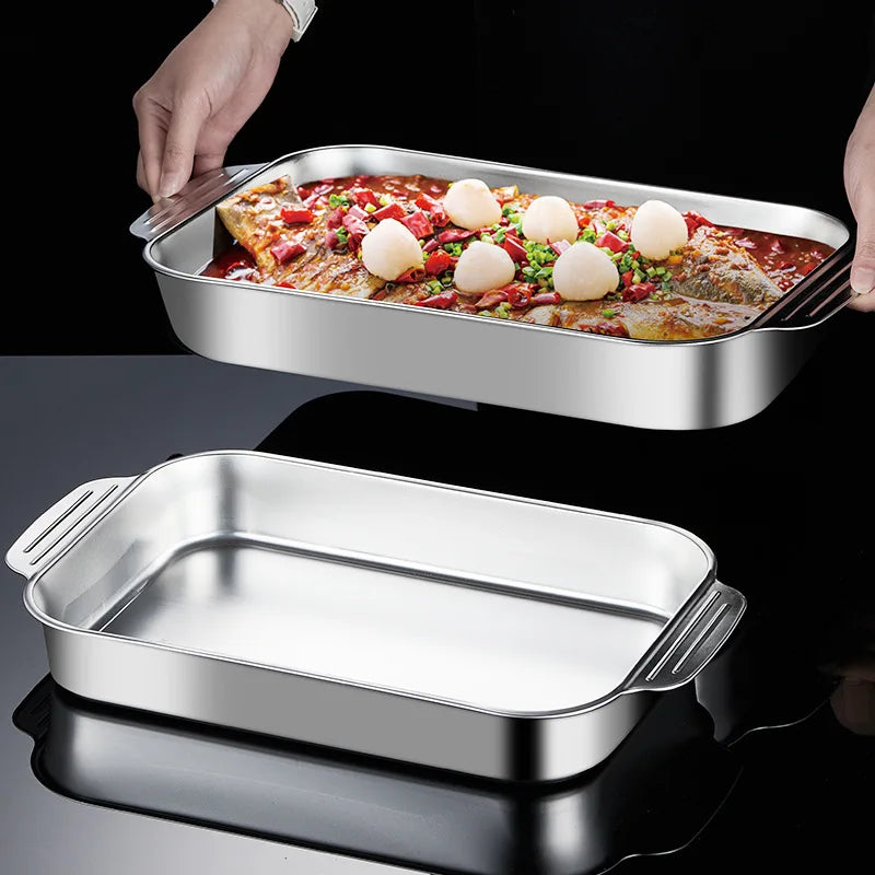 (OFERTA CALIENTE) Teglia da forno in acciaio inossidabile, utensili da forno Accessori da cucina