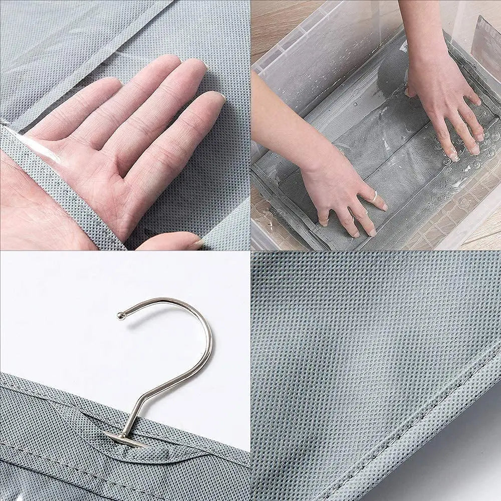 (OFERTA CALIENTE) Cestino portaoggetti multiuso, borsa portaoggetti trasparente multiuso