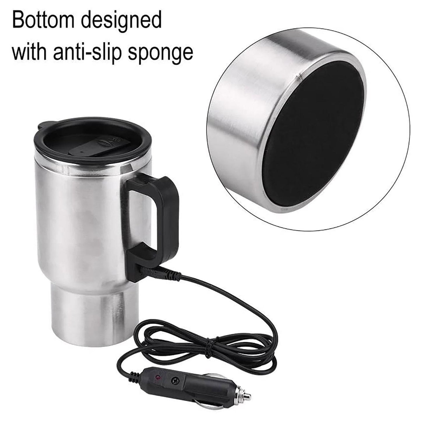 (OFERTA CALIENTE) Bollitore elettrico USB 12V per auto in acciaio inossidabile
