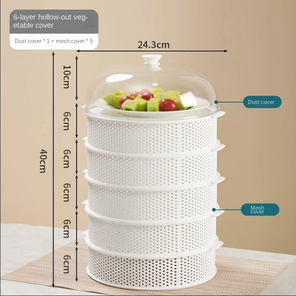 (30% DI SCONTO%) Vassoio multiuso per alimenti con coperchio, 3/4/5 strati