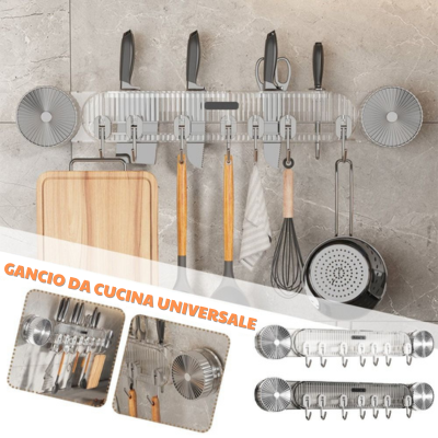 (SCONTO DEL 30%) Gancio Da Cucina Universale, Senza Bisogno Di Forare