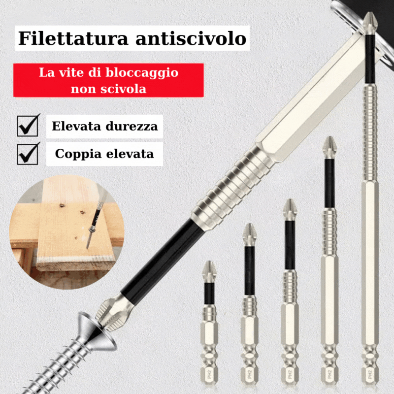 (30% DI SCONTO) Set di cacciaviti antiscivolo aggiornato con cacciavite magnetico resistente agli urti e all'acqua