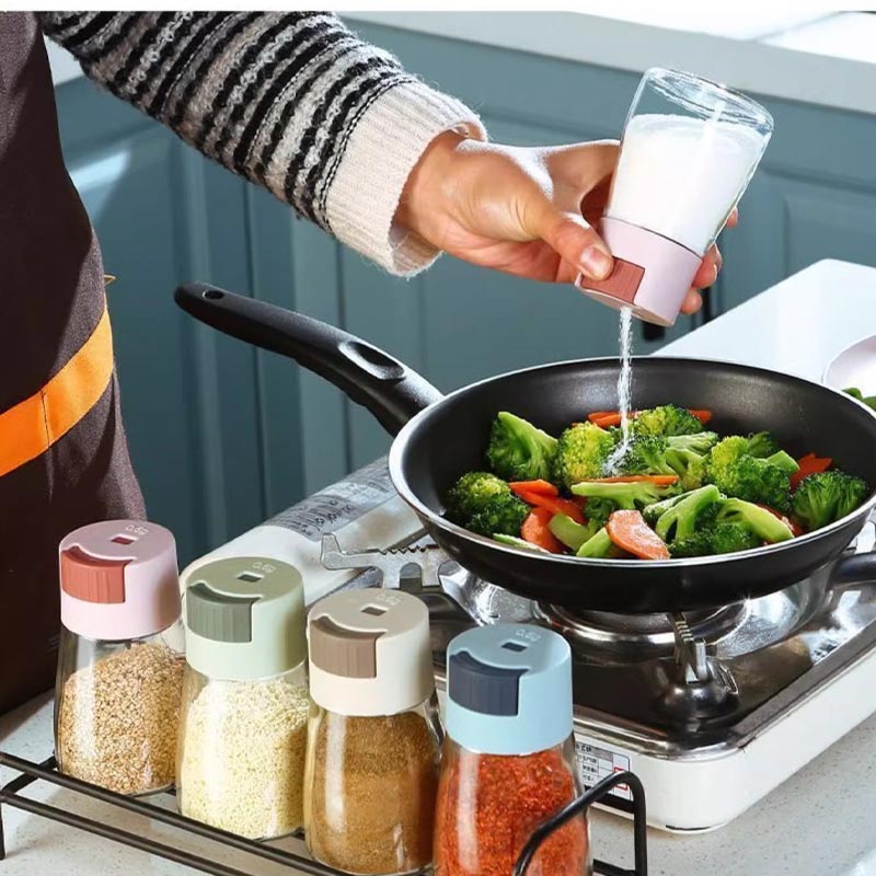 (30% DI SCONTO%) Barattolo Ermetico per Spezie con Controllo della Quantità