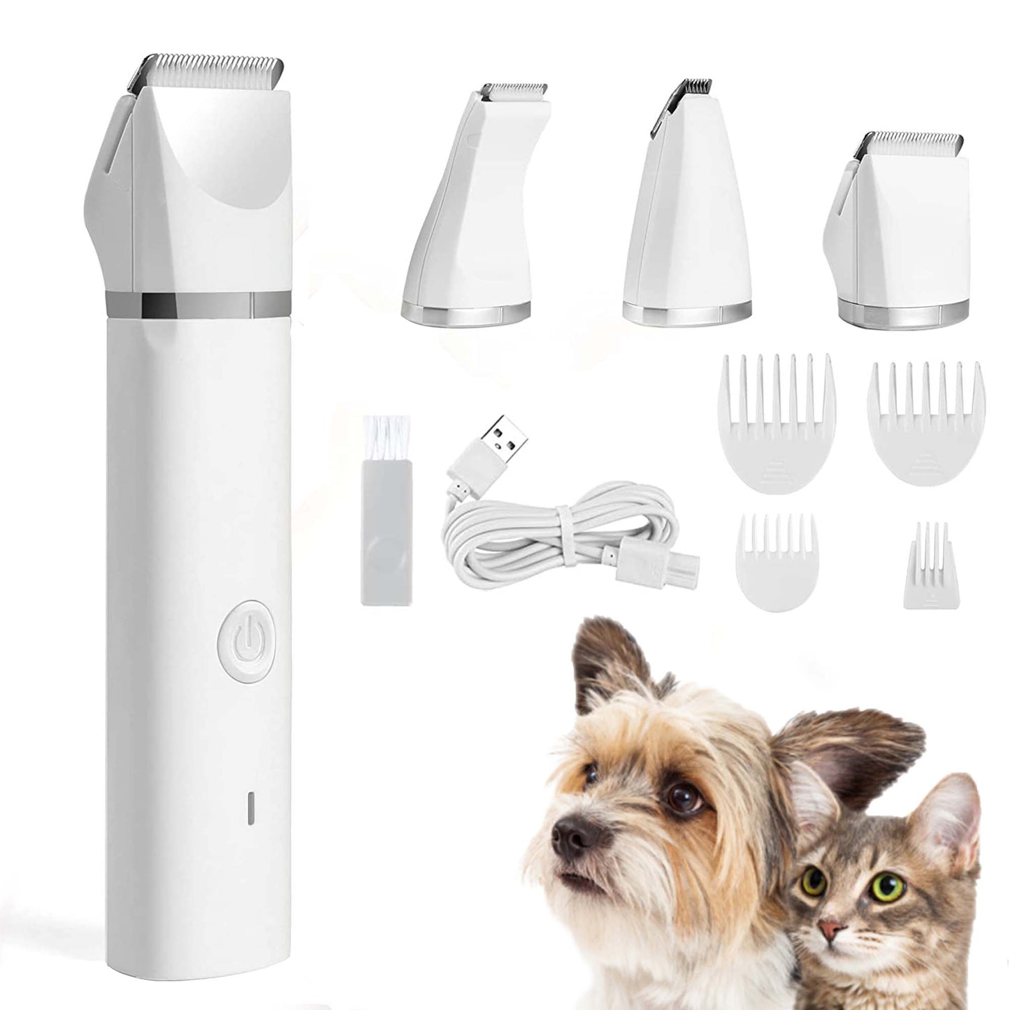 (30% DI SCONTO%) Tagliacapelli elettrico per animali domestici Mewoofun 4 in 1
