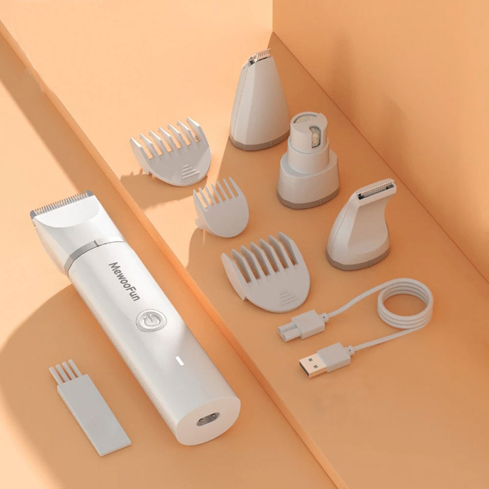 (30% DI SCONTO%) Tagliacapelli elettrico per animali domestici Mewoofun 4 in 1