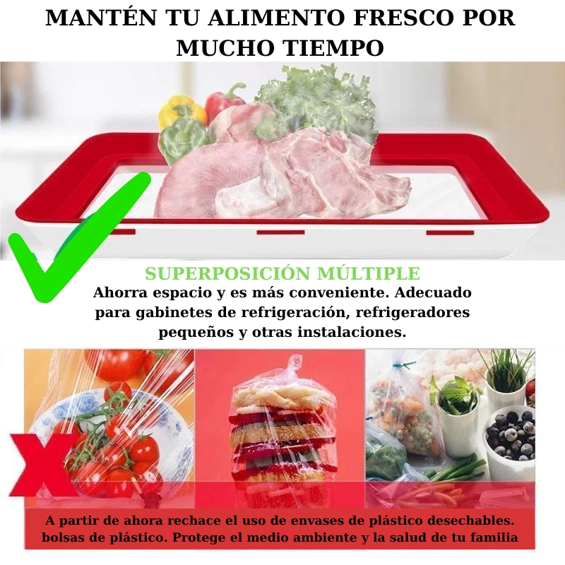 (30% DI SCONTO%)Vassoi per la conservazione degli alimenti BPA riutilizzabili impilabili