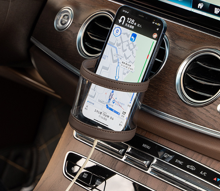 (30% di sconto) Organizer per bocchetta dell'auto trasparente universale multifunzionale