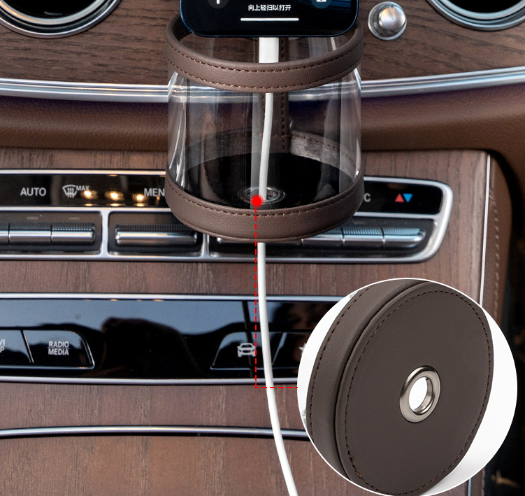 (30% di sconto) Organizer per bocchetta dell'auto trasparente universale multifunzionale