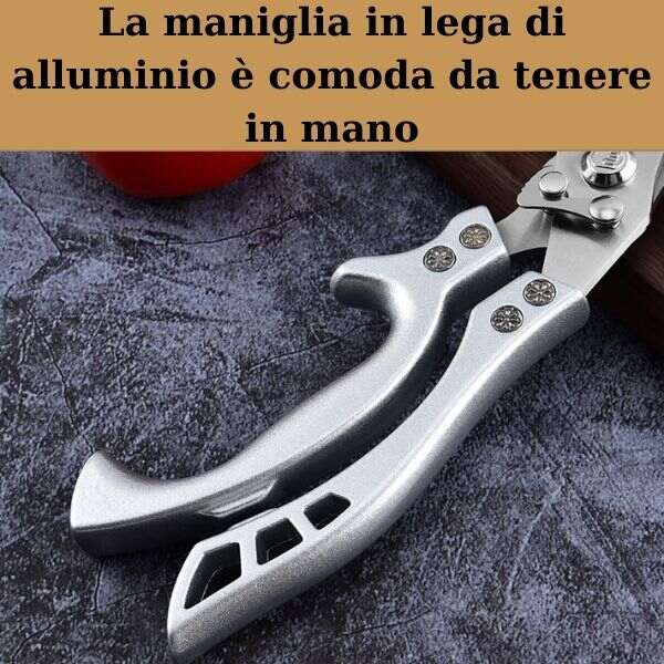 (30% DI SCONTO) Forbici Da Cucina Multiuso | Tagliare il pollo | Osteotomia | Zampetti di maiale tagliati | Taglia rapidamente le ossa in 5 secondi
