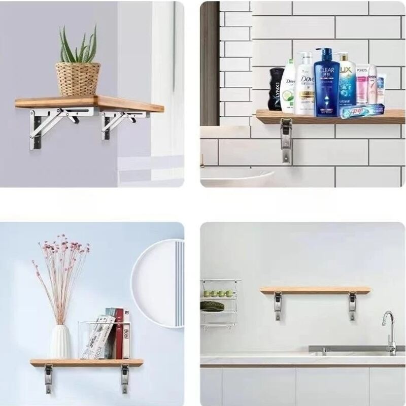 (30% di sconto) Staffa pieghevole in acciaio inossidabile