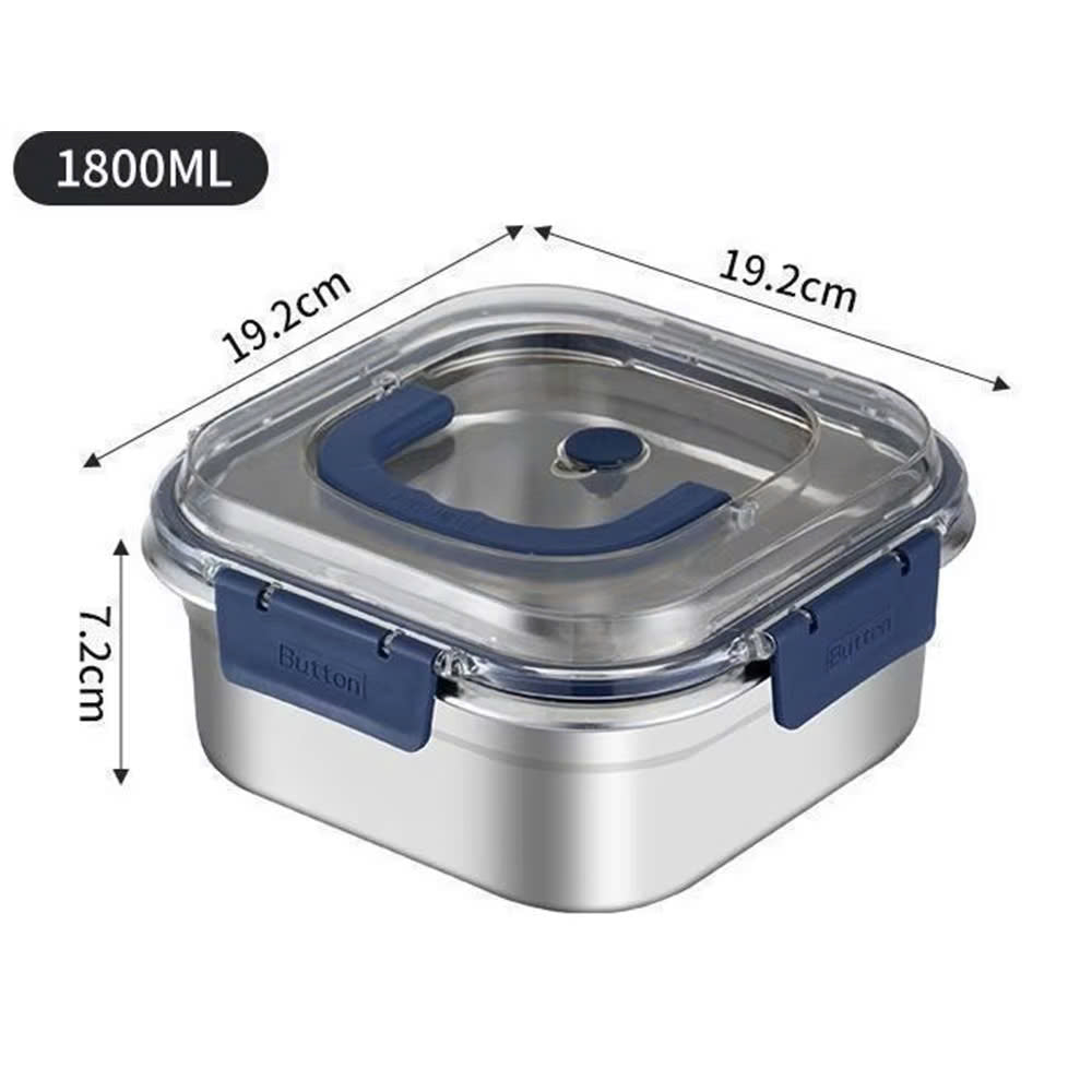 (30% DI SCONTO%) Nuovo box portaoggetti rettangolare in acciaio inox.