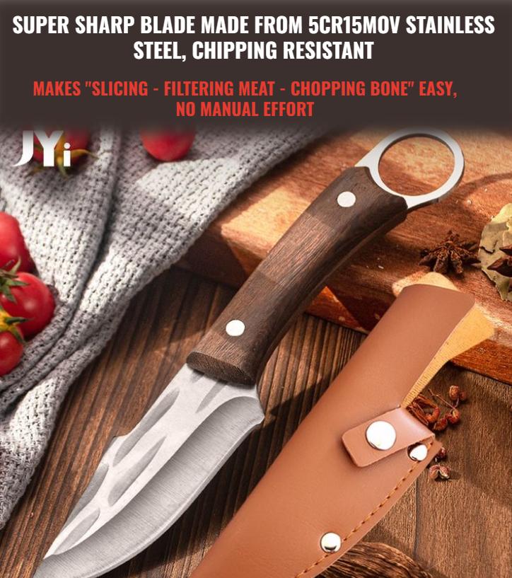 (30% DI SCONTO) COLTELLO MONGOLO 3 STRATI ANTIRUGGINE, ANTISCHEGGIATURA