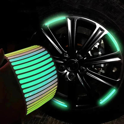 (30% di sconto) Adesivi colorati riflettenti per ruote