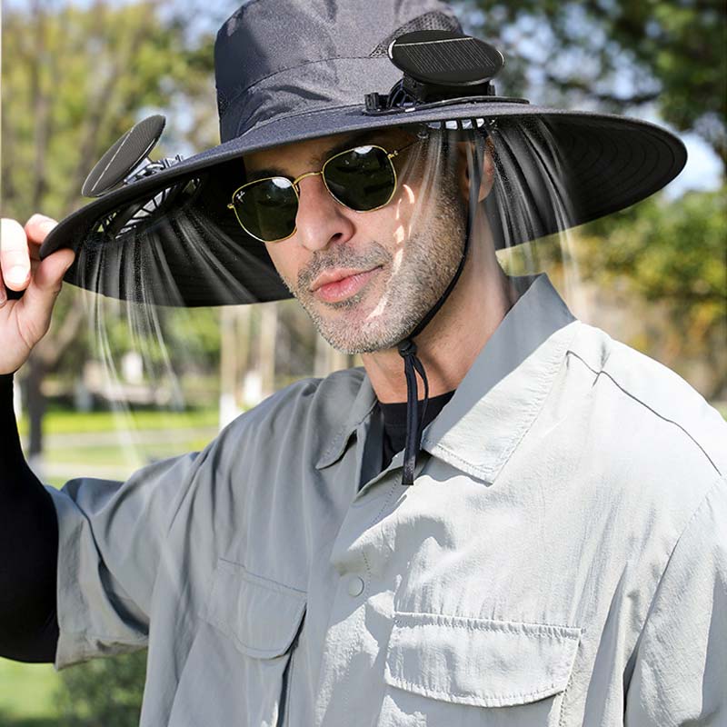 SunBreeze™ – Cappello con Ventilatore Solare