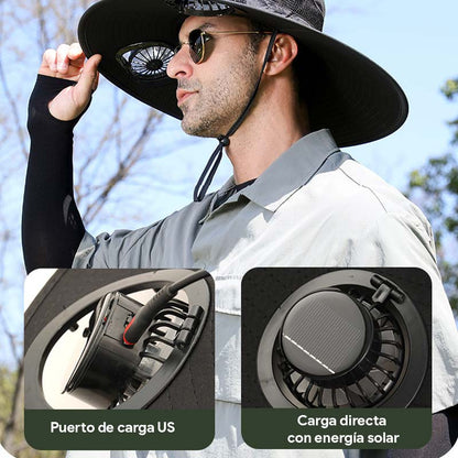 SunBreeze™ – Cappello con Ventilatore Solare