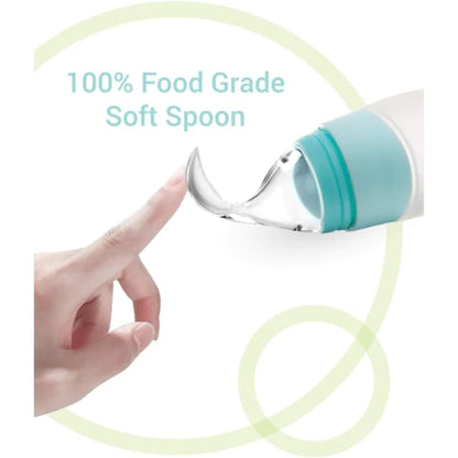 (30% di sconto) Biberon in silicone con cucchiaio