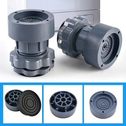 (30% DI SCONTO%) Set di 4 piedini per lavatrice regolabili in altezza.