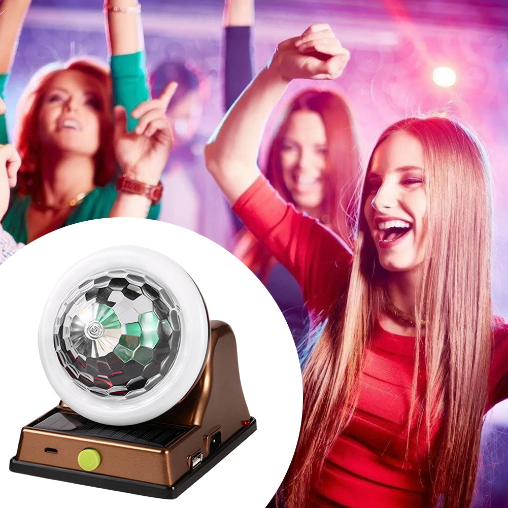 (30% DI SCONTO) Lampada Magica a Sfera con Colori RGB – Ricarica Solare e USB, Ideale per la Decorazione di Soggiorno e Camera da Letto