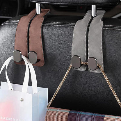 (50% DI SCONTO) Gancio Retro per Sedile Auto in Pelle Scamosciata