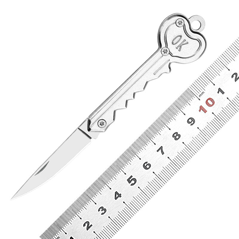 (30% di sconto) Mini coltello portachiavi pieghevole