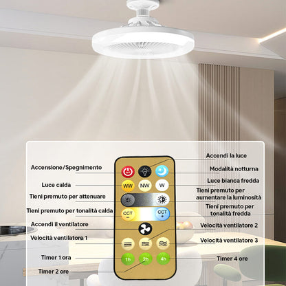 ZenAir™ Luce con ventilatore wireless
